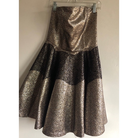 SB By Sachin and Babi Foil Brocade Mini Dress - Picture 4 of 5